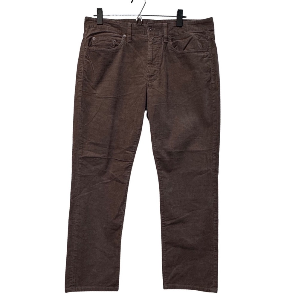 Bonobos Mens Brown Corduroy Straight Leg 5-Pocket Pants 34x28